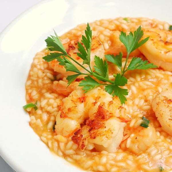 Risoto de camarão