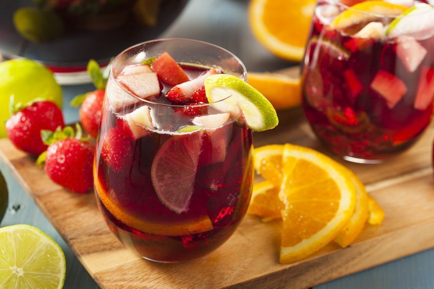 Foto de Sangria de champanhe e morango